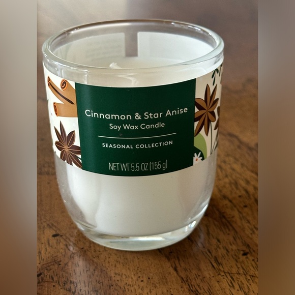 Soy Candle Cinnamon and Star Anise scented with wooden top NWT - Picture 3 of 9
